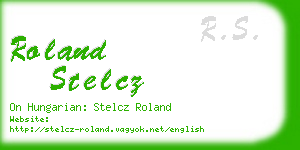 roland stelcz business card